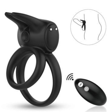 PALOQUETH Wireless Remote Control Vibrating Penis Enhancer Ring